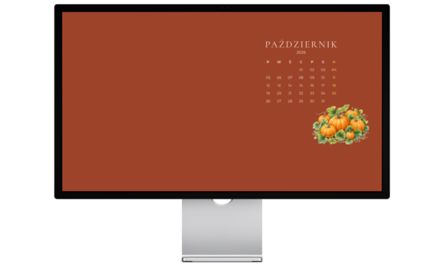 Darmowe tapety na pulpit z kalendarzem – październik 2026