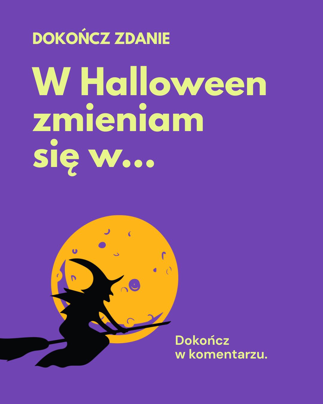 Halloween szablon canva na instagram