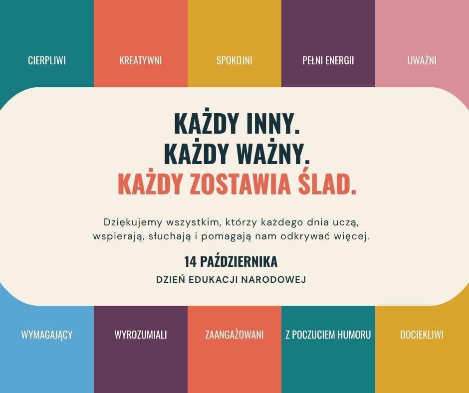 Grafika na dzień nauczyciela canva