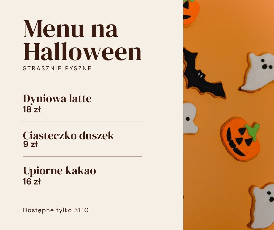 Szablon Canva Menu na Haloween